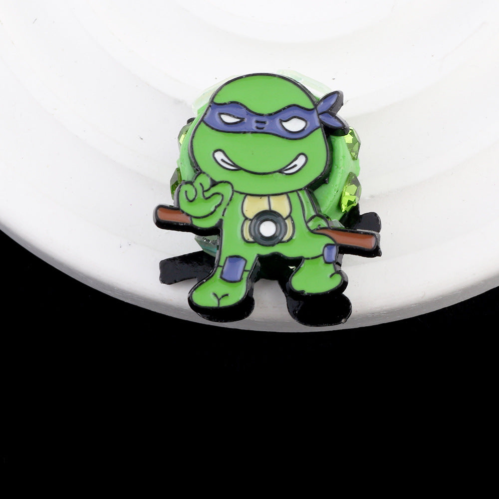 Wholesale 2pcs/pack double-sided cartoon clay DIY straight hole beads